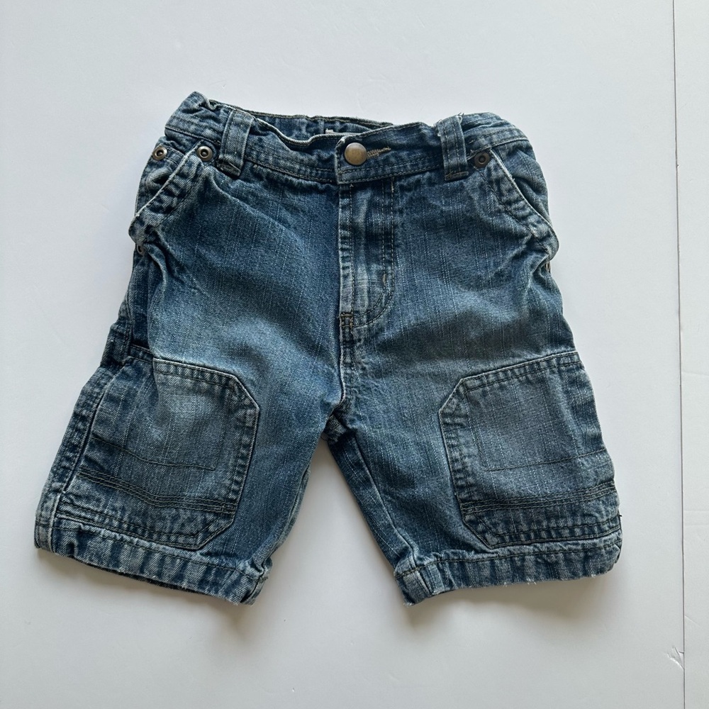 6/20$ Joe Fresh kids toddler blue denim shorts size 2 years - Picture 2 of 8